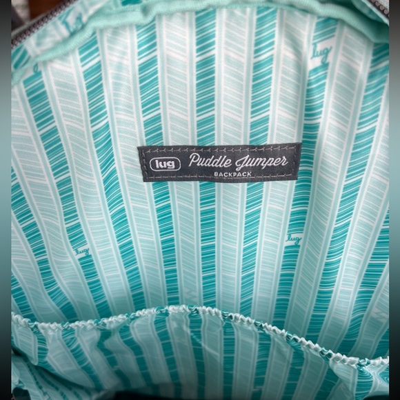 USED ONCE Lug Legacy Collection Puddle Jumper Backpack in Brushed Aquamarine 🎒 - Picture 3 of 12